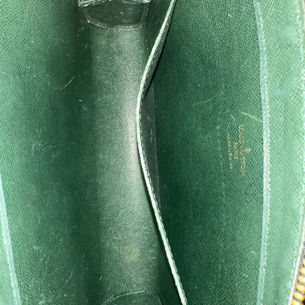 Louis Vuitton Orsay Taiga Green Leather Wristlet Clutch - Picture 4 of 8